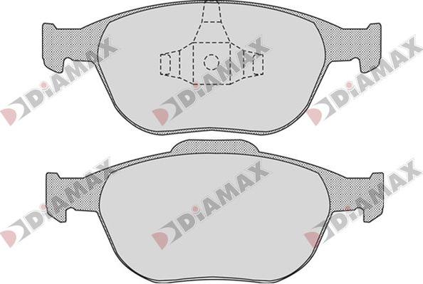 Diamax N09818 - Гальмівні колодки, дискові гальма autozip.com.ua