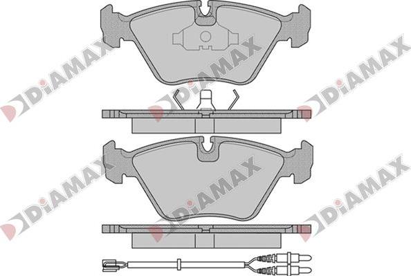 Diamax N09813 - Гальмівні колодки, дискові гальма autozip.com.ua