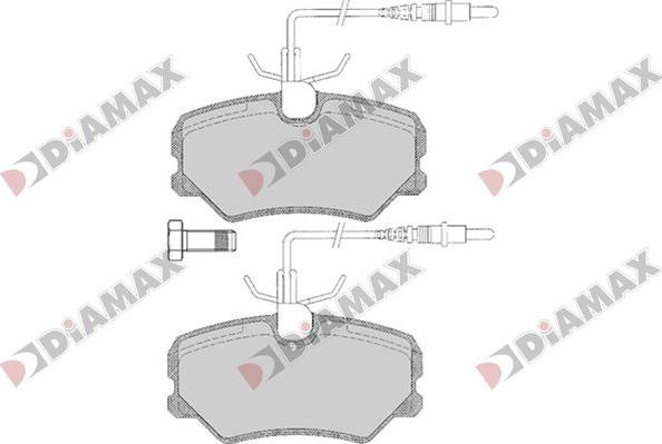 Diamax N09836 - Гальмівні колодки, дискові гальма autozip.com.ua