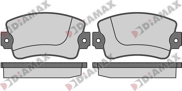 Diamax N09825 - Гальмівні колодки, дискові гальма autozip.com.ua