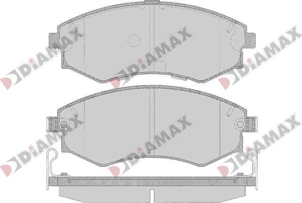 Diamax N09826 - Гальмівні колодки, дискові гальма autozip.com.ua