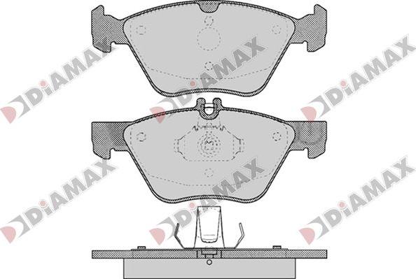 Diamax N09820 - Гальмівні колодки, дискові гальма autozip.com.ua