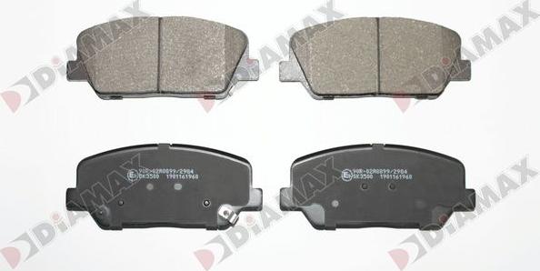 Diamax N09875 - Гальмівні колодки, дискові гальма autozip.com.ua