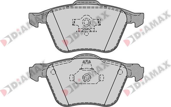 Diamax N09399 - Гальмівні колодки, дискові гальма autozip.com.ua