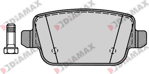 Diamax N09395 - Гальмівні колодки, дискові гальма autozip.com.ua