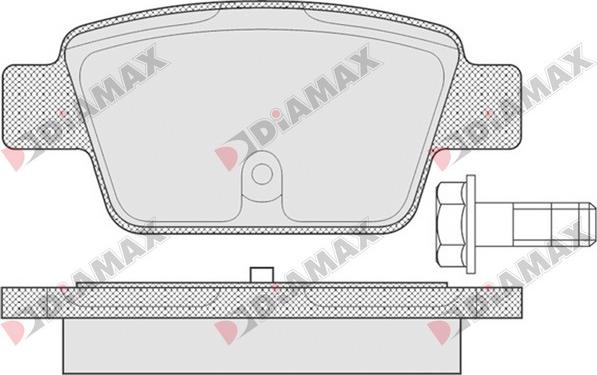 Diamax N09392 - Гальмівні колодки, дискові гальма autozip.com.ua