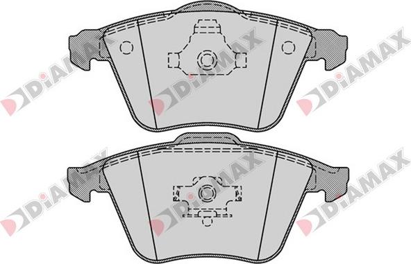 Diamax N09397 - Гальмівні колодки, дискові гальма autozip.com.ua