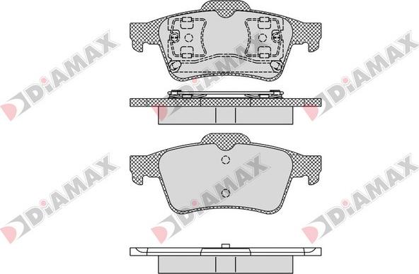 Diamax N09349 - Гальмівні колодки, дискові гальма autozip.com.ua