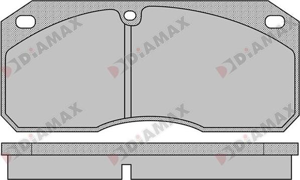 Diamax N09345 - Гальмівні колодки, дискові гальма autozip.com.ua