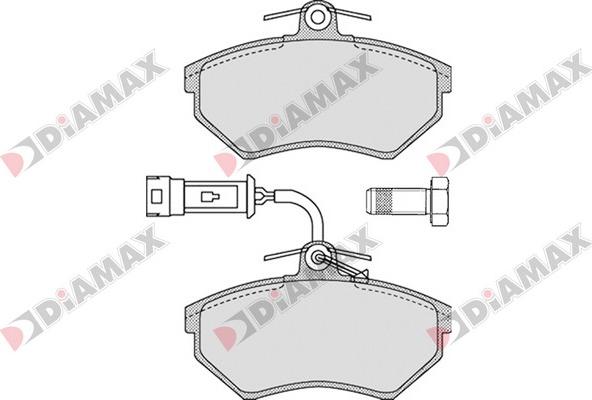 Diamax N09340 - Гальмівні колодки, дискові гальма autozip.com.ua