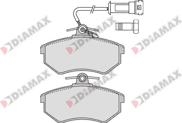 Diamax N09341 - Гальмівні колодки, дискові гальма autozip.com.ua