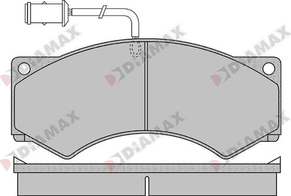 Diamax N09348 - Гальмівні колодки, дискові гальма autozip.com.ua