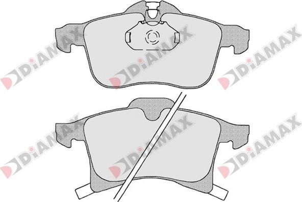 Diamax N09354 - Гальмівні колодки, дискові гальма autozip.com.ua