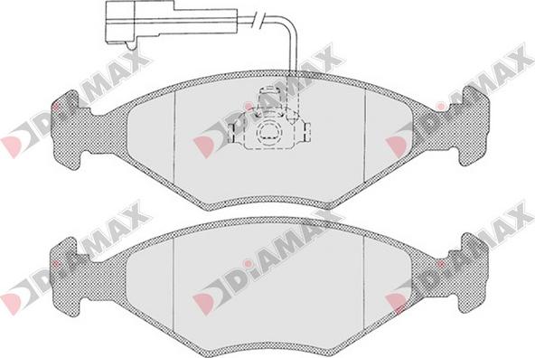 Diamax N09357 - Гальмівні колодки, дискові гальма autozip.com.ua