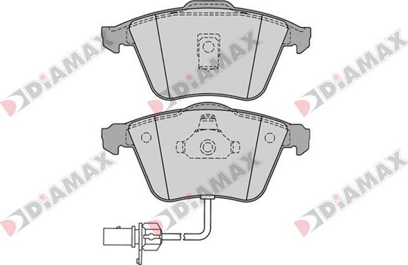 Diamax N09369 - Гальмівні колодки, дискові гальма autozip.com.ua