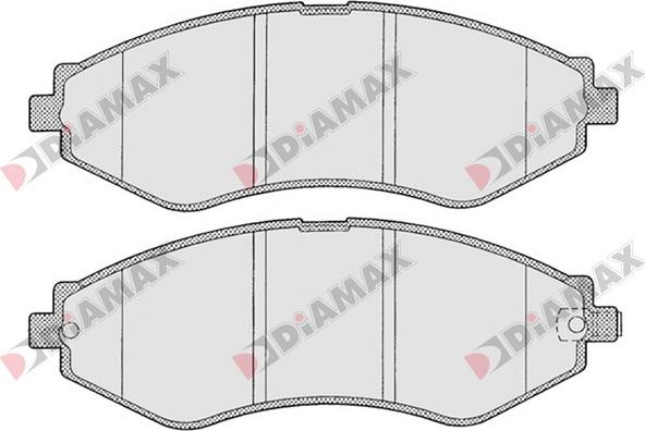 Diamax N09360 - Гальмівні колодки, дискові гальма autozip.com.ua