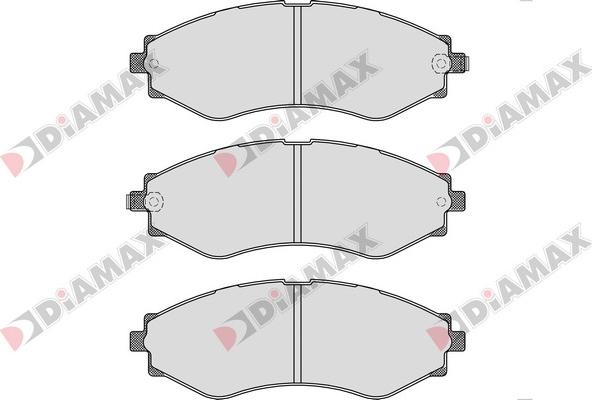 Diamax N09361 - Гальмівні колодки, дискові гальма autozip.com.ua