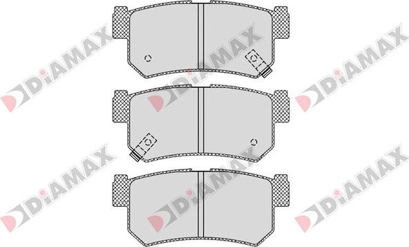 Diamax N09362 - Гальмівні колодки, дискові гальма autozip.com.ua