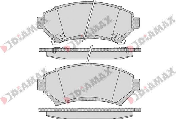 Diamax N09305 - Гальмівні колодки, дискові гальма autozip.com.ua