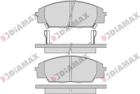 Diamax N09311 - Гальмівні колодки, дискові гальма autozip.com.ua