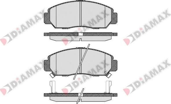 Diamax N09312 - Гальмівні колодки, дискові гальма autozip.com.ua