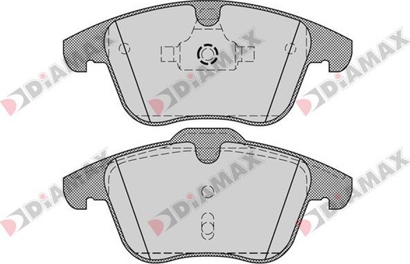 Diamax N09384 - Гальмівні колодки, дискові гальма autozip.com.ua