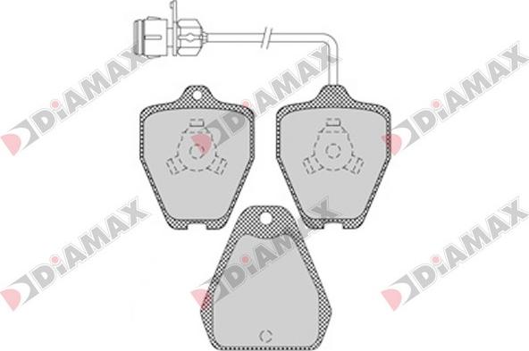 Diamax N09330 - Гальмівні колодки, дискові гальма autozip.com.ua