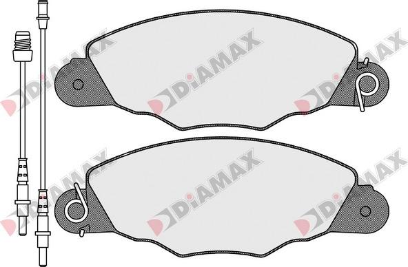 Diamax N09324 - Гальмівні колодки, дискові гальма autozip.com.ua