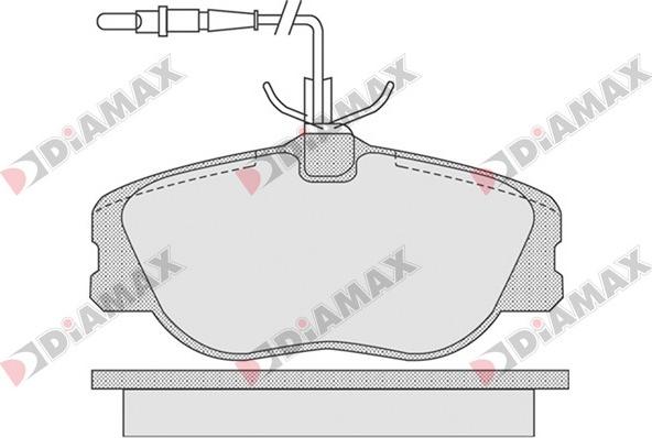 Diamax N09325 - Гальмівні колодки, дискові гальма autozip.com.ua