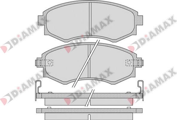 Diamax N09321 - Гальмівні колодки, дискові гальма autozip.com.ua