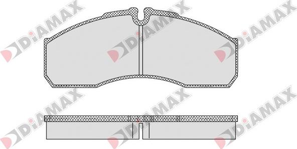 Diamax N09328 - Гальмівні колодки, дискові гальма autozip.com.ua