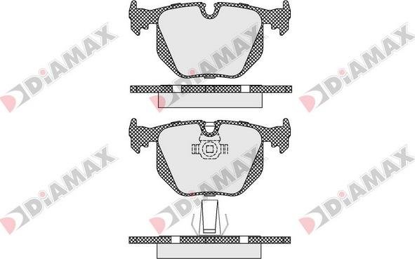 Diamax N09370 - Гальмівні колодки, дискові гальма autozip.com.ua