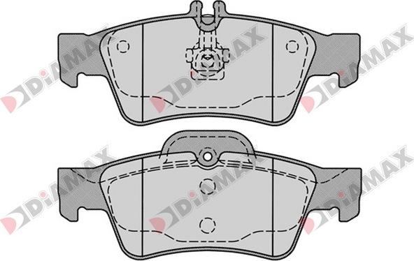 Diamax N09371 - Гальмівні колодки, дискові гальма autozip.com.ua