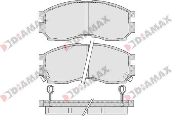 Diamax N09291 - Гальмівні колодки, дискові гальма autozip.com.ua