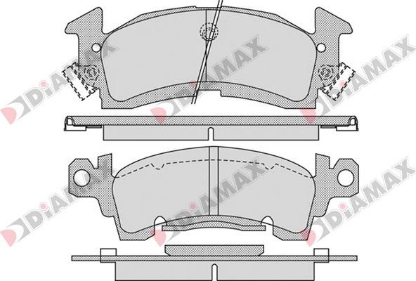 Diamax N09298 - Гальмівні колодки, дискові гальма autozip.com.ua