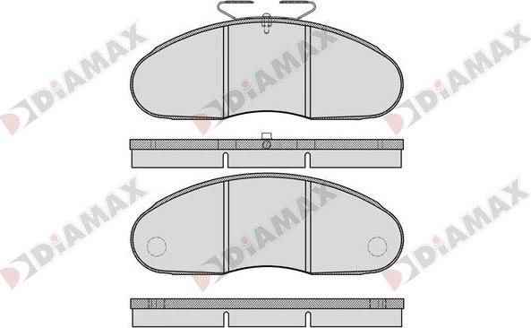 Diamax N09249 - Гальмівні колодки, дискові гальма autozip.com.ua