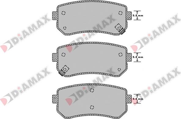 Diamax N09242 - Гальмівні колодки, дискові гальма autozip.com.ua