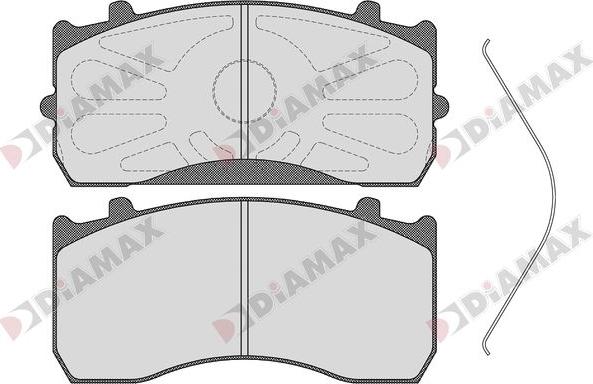 Diamax N09263 - Гальмівні колодки, дискові гальма autozip.com.ua