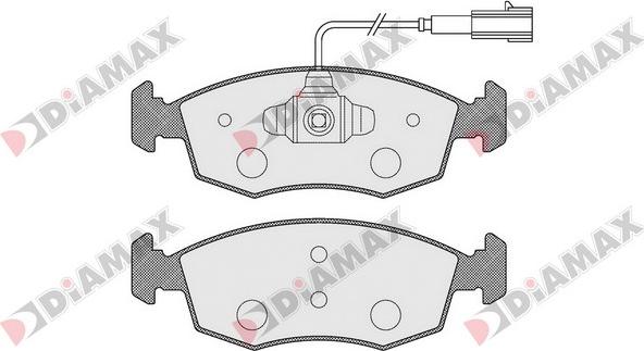 Diamax N09262 - Гальмівні колодки, дискові гальма autozip.com.ua