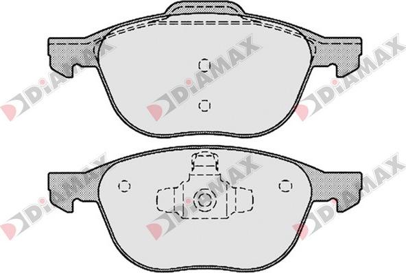 Diamax N09267 - Гальмівні колодки, дискові гальма autozip.com.ua