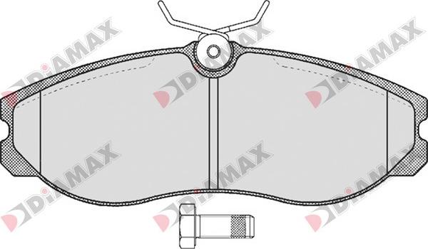 Diamax N09208 - Гальмівні колодки, дискові гальма autozip.com.ua