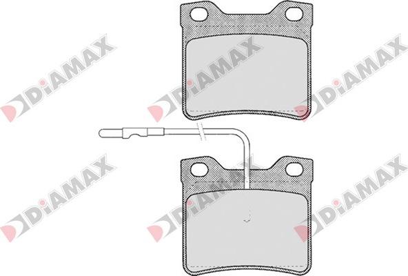 Diamax N09203 - Гальмівні колодки, дискові гальма autozip.com.ua