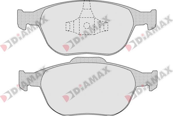Diamax N09215 - Гальмівні колодки, дискові гальма autozip.com.ua