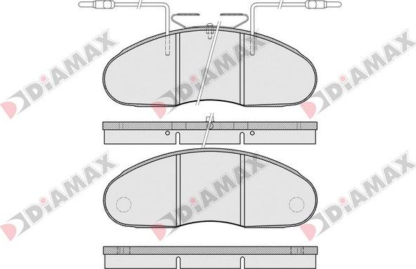 Diamax N09216 - Гальмівні колодки, дискові гальма autozip.com.ua