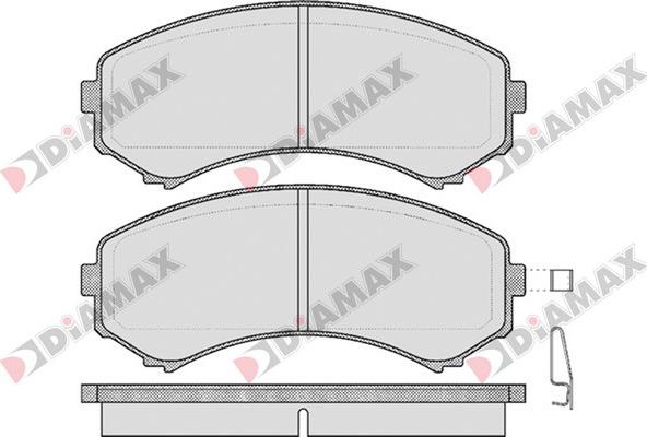 Diamax N09210 - Гальмівні колодки, дискові гальма autozip.com.ua