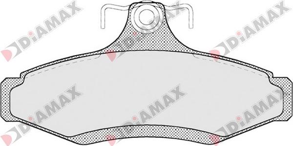 Diamax N09211 - Гальмівні колодки, дискові гальма autozip.com.ua