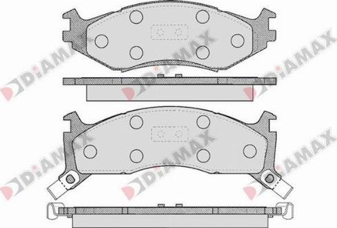 Diamax N09217 - Гальмівні колодки, дискові гальма autozip.com.ua