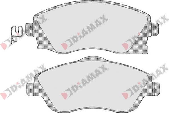 Diamax N09289 - Гальмівні колодки, дискові гальма autozip.com.ua