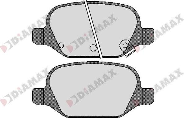 Diamax N09284 - Гальмівні колодки, дискові гальма autozip.com.ua