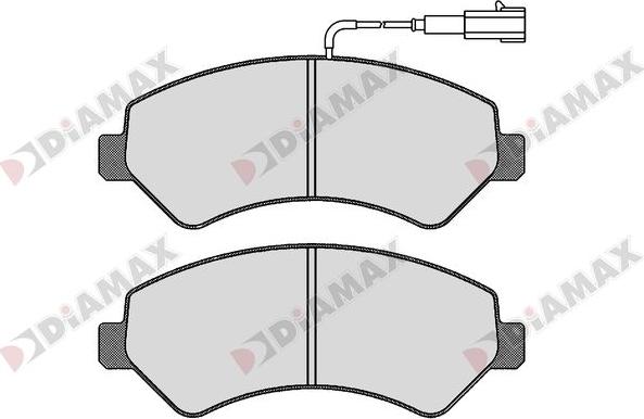 Diamax N09281 - Гальмівні колодки, дискові гальма autozip.com.ua